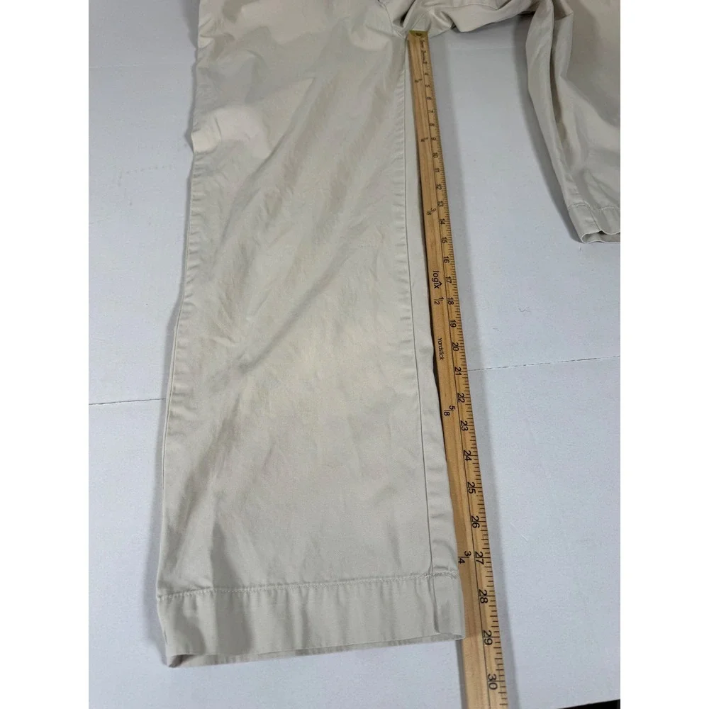 Polo Ralph Lauren Mens Classic Fit Chino Pants Beige Cotton Flat Front‎